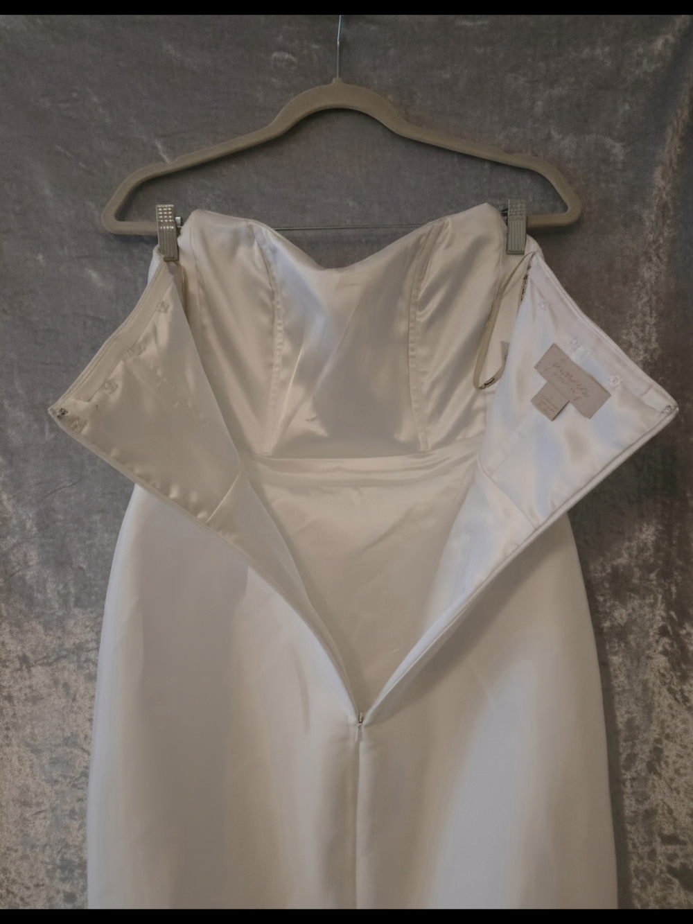 Jenny Yoo Strapless White Catalina Classic Wedding Gown, NWT Timeless Bridal - Picture 9 of 9